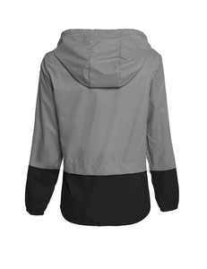 Chaqueta con Capucha de Mujer, Verde Marino, con Contraste, de Tejido Softshell, Manga Larga, Cierre de Cremallera, Resistente al Agua, para Senderismo y Actividades al Aire Libre, Corte Clásico - Product Image 6