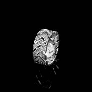 แหวนเพชรโมอิสทรงกลมตัดสไตล์วินเทจสีทอง S925ออกแบบหัวลูกศรส่วนตัวสำหรับงานแต่งงานงานตามสั่ง - Product Image 5