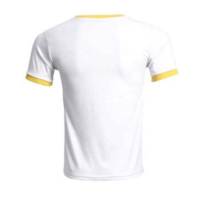 T-shirt Ringer 100% Coton de Qualité Supérieure pour Hommes, Vêtements Grande Taille, Personnalisation OEM, Logo Brodé, Impression - Product Image 3