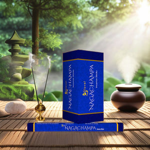 Bâtons d'encens Nag Champa, emballage en boîte carrée, 100% naturel et longue durée, livraison rapide pour l'exportation - Product Image 1