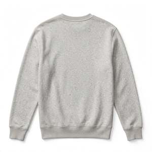 Sudadera de cuello redondo de forro polar grueso, estilo urbano personalizado, con estampado gráfico geométrico de lobo y rayo, para hombre, manga larga. - Product Image 2