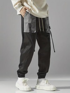 <b>Men's</b> Heavy Duty Polyester/Cotton Cargo <b>Overalls</b> Breathable Anti-Wrinkle Fabric Reinforced Stitching Functional Storage Pockets - Product Image 3
