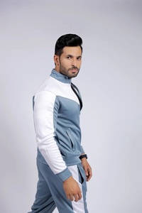 Conjunto Deportivo Personalizado para Hombre, Chaqueta y Pantalón de Chándal de Poliéster/Algodón 2 en 1 para Invierno, Ropa Deportiva al por Mayor OEM, Traje para Correr, Ropa Deportiva para Gimnasio, con Logotipo Personalizado - Product Image 4