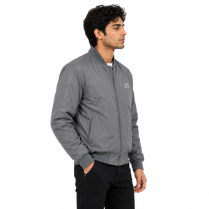 Chaquetas Bomber Ligeras para Hombre con Cierre Frontal y Ribetes Acanalados, Estilo Casual Urbano, Abrigo Cálido Cortavientos, Venta al por Mayor OEM, Proveedor y Fábrica de EE. UU. - Product Image 2