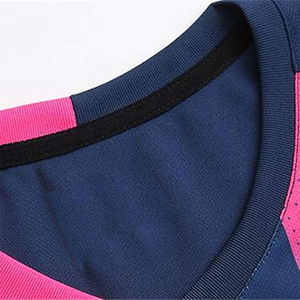 Venta al Por Mayor de Conjuntos de Camisetas de Fútbol Sublimables Personalizadas, 100% Poliéster, Secado Rápido, Cuello en V, Unisex, Manga Corta, Uniforme Azul a Rayas - Product Image 5