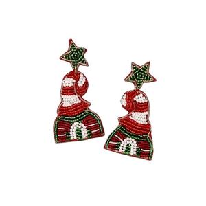 Elegant Handmade Embroidery Earrings with Detailed Beadwork for Women Traditional Dress Party and <b>Wedding</b> <b>Accessories</b> - Product Image 5
