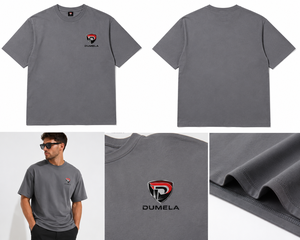 เสื้อยืดเดเมลาทรงปกติสำหรับผู้ชาย แขนสั้น คอกลม พิมพ์ลาย ผ้าถัก 100% คอตตอน ป้องกันขนร่วง ระบายอากาศได้ดี  แบบคัสตอมด้านหน้า - Product Image 3