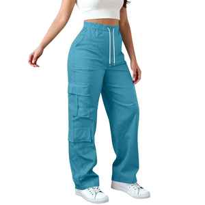 High Quality Cargo Pants <b>Baggy</b> Nylon Sweatpants Gym Casual Loose Fit Cargo <b>Trousers</b> Fashion Streetwear Pants for <b>Women</b> - Product Image 3