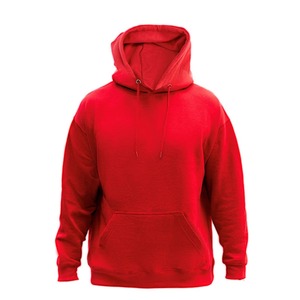 Sudadera con Capucha Roja para Hombre, Corte Regular, Felpa de Algodón, Informal, con Bolsillo Delantero, para Otoño - Product Image 2