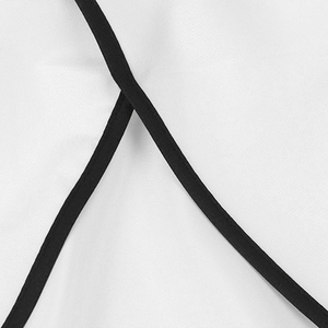 Tablier de Coiffure Professionnel Blanc en Polyester Résistant à l'Eau pour Salon de Coiffure, Coupe de Cheveux, Coloration et Coiffage, Réutilisable et Ajustable - Product Image 5