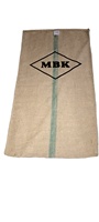 Sacs en jute légers imprimés à l'écran de la marque MTI, exportables, avec cordon de serrage, écologiques, biodégradables, pour l'emballage du cacao, du café et des noix de cajou