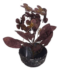 Maceta Decorativa de Hierro Forjado Moderna, Hecha a Mano, con Diseño de Hojas Rosadas, para Decoración de Jardín y Hogar - Product Image 4