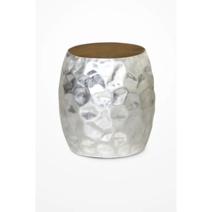 Tabouret de rangement en métal galvanisé avec siège rembourré en similicuir et poignées en corde, style vintage, pouf rond pour la décoration intérieure - Product Image 6