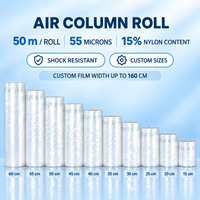 Film gonflable de protection robuste anti-perforation en PA/PE, rouleau de coussin d'air, tube de remplissage de vide protecteur, emballage Klem
