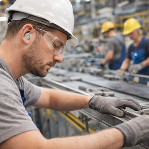 Factory Worker Hearing Protection Earplugs with Comfortable Fit - Product Image 1