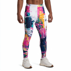 Regal Three <b>Men's</b> Compression Sports Pants <b>Base</b> <b>Layer</b> Polyester/Nylon Water Resistant Basketball Gym Workout Fitness Leggings - Product Image 6