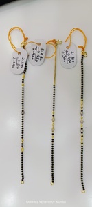 22k Solid Gold <b>Mangalsutra</b> <b>Bracelet</b> for Women Handmade Daily Wear Black Beads Gold Chain <b>Bracelet</b> Traditional Indian Jewelry - Product Image 3