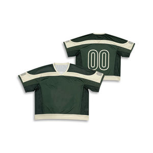 เสื้อเจอร์ซีย์แฟนกีฬาแบบสั่งทำพร้อมโลโก้และชื่อทีม ราคาขายส่ง เนื้อผ้านุ่ม ระบายอากาศได้ดี แขนสั้น เหมาะสำหรับฤดูใบไม้ผลิ - Product Image 1