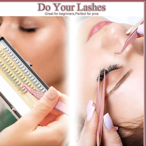 Ensemble de 5 pinces à épiler en acier inoxydable de haute qualité pour extensions de cils - Anti-statique et durables - Product Image 5