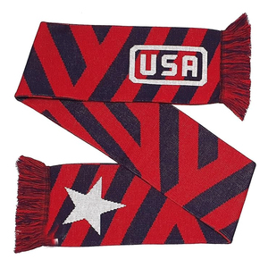 Écharpe longue personnalisée avec logo pour club de sport, fan de football, écharpe imprimée pour supporters d'équipe de football, mode masculine, tricotée, écologique, légère - Product Image 1