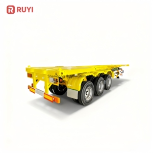 RUYI Chassis Semi Trailer Rangka Kontainer Tri Axle Baru dan Bekas 20ft 40ft 45ft untuk Afrika - Product Image 5