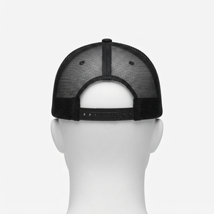 Gorra Trucker Negra con Verde Neón para Hombre, Logotipo Bordado Personalizado, Malla Trasera, Gorra de Béisbol Ajustable, Ropa Urbana para Exteriores - Product Image 4