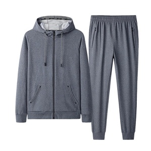 Wholesale Cheap <b>Winter</b> Lounging Clothes Men's Blank Zip Up Front Hooded <b>Jacket</b> Track Suit Casual Plain Zipper Hood Sweat Suit - Product Image 5