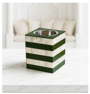 Brûleur d'encens en résine, design géométrique cube orange et blanc, support aromatique, décoration toutes saisons, diffuseur d'aromathérapie, style unique - Product Image 2