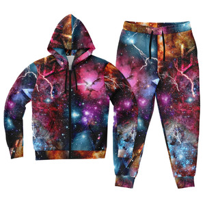 Best Selling Custom Sublimation Winter Men's Streetwear <b>Tracksuits</b> 100% <b>Polyester</b> Two-Piece Sets Elastic Waist Quick Dry - Product Image 3