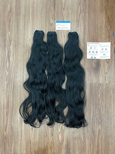 Vente en gros usine de mèches de cheveux humains vietnamiens bruts, extensions à trame double tirée, texture naturelle douce et soyeuse - Product Image 5