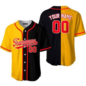 Maillot de baseball unisexe 100 % polyester à sublimation, manches courtes, séchage rapide, avec boutons, personnalisable avec le nom de l'équipe, support OEM en gros - Product Image 5