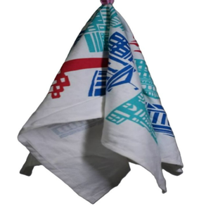 Serviette de cuisine en coton écologique personnalisée avec motif fleur d'oranger, torchon jetable réutilisable et logo personnalisé en gros - Product Image 5