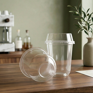 Vietnam Wholesale Disposable Transparent Single Wall PP <b>Cups</b> 16oz 22oz 95mm Diameter Lid Beverage Tea Coffee Juice <b>Cold</b> Drinks - Product Image 1