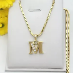 Dvars Diamond Custom Moissanite <b>Initial</b> Letter <b>Pendant</b> Minimalist Luxury Gold Plated 925 <b>Silver</b> Gift for Her - Product Image 4