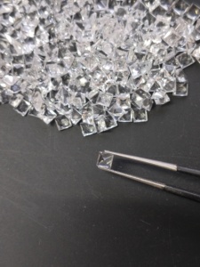 Topaze blanche naturelle 3,5 mm, taille princesse carrée, pierres précieuses de qualité supérieure pour la fabrication de bijoux - Product Image 5