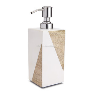 Handcrafted Wooden Resin Bathroom Set Resin Bathroom Accessories Natural Wooden Hotel Or Home Bathroom Accessories - Product Image 4