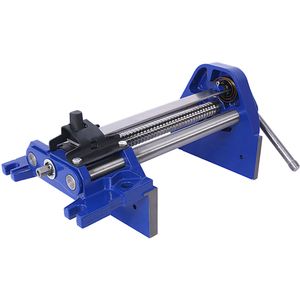 Morsa da banco per falegnameria resistente con ganascia da 7 pollici, azione rapida, leva a sgancio rapido e regolazioni rapide, in ghisa blu - Product Image 5