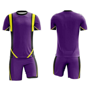Tenue d'entraînement OEM, uniforme de football 100% polyester respirant, manches courtes, coupe athlétique, hiver, prix bas, nouveau design - Product Image 3