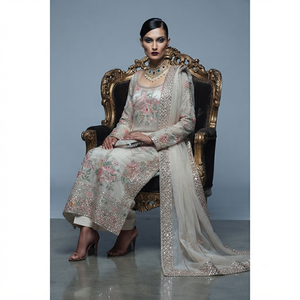 STAR IMPEX Vestido Bordado de 3 Piezas para Mujer, Estilo Indio y Pakistaní, de Secado Rápido, Listo para Usar, Ideal para Bodas y Fiestas - Product Image 4