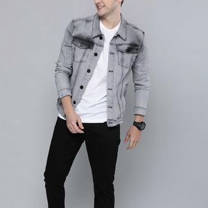Chaqueta Vaquera Formal Vintage Personalizada para Hombre 2026, con Estampado y Bordado, Transpirable, de Alta Calidad, Lavado Intenso, Cierre de Botones - Product Image 2