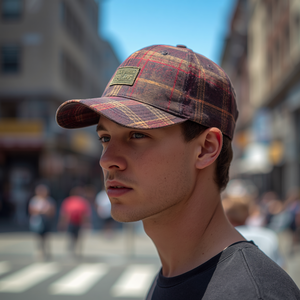 Gorra de Béisbol a Cuadros, Ajustable, Informal, de Algodón, con Diseño a Cuadros, Gorra Deportiva Unisex, Gorra de Moda para Exteriores, Suministro al por Mayor OEM - Product Image 2