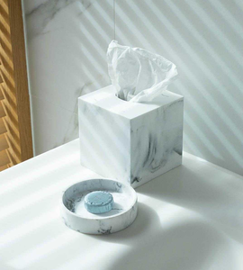JANNAT EXPORT MTB-27 Glam Marble <b>Pattern</b> <b>Tissue</b> Box Square Design Eco-friendly for Home Decor in Best Style and Prize - Product Image 5