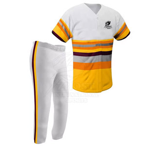 Tenue d'équipe de baseball, uniforme de baseball de haute qualité, couleur personnalisée, 100% polyester, prix de gros - Product Image 2
