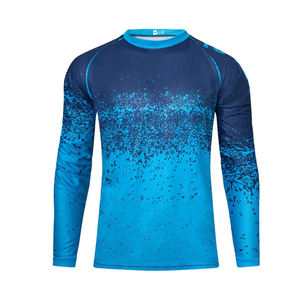 <b>Men</b> <b>Compression</b> <b>Shirt</b> Long Sleeve Performance Sports Top with Four Way Stretch Fabric Breathable Quick Dry Construction - Product Image 4