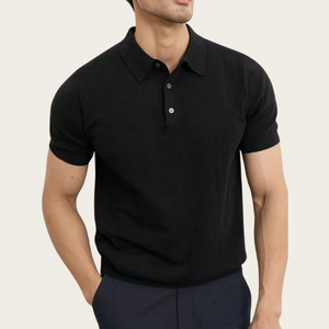 Camisa Casual de Negocios para Hombre, de Alta Calidad, Manga Corta, Verano, Tejida, Lisa, con Botones al Frente, de Secado Rápido, Hecha en Bangladesh - Product Image 1