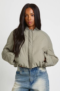 Blousons aviateur en cuir pour femmes, style streetwear, coupe slim, style motard, vêtements d'extérieur, mode automne-hiver 2025, fermeture éclair - Product Image 4