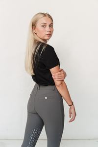 Dernières tendances en matière de pantalons d'équitation pour femmes, leggings, jodhpurs, vêtements de sport équestre, légers, personnalisables, en spandex et polyester, AINAS - Product Image 6