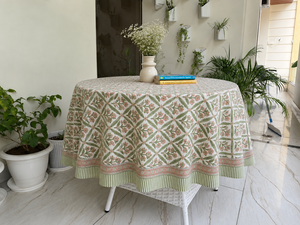 Customized Handmade Solid Cotton Square Dining <b>Table</b> Cover Reusable Durable Eco-Friendly Washable Christmas All-Season Modern - Product Image 1