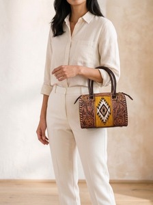Bolso Tote Grande de Cuero Genuino, Bolso Bandolera Hecho a Mano, Forro de Algodón, Portátil, Impermeable, con Logotipo Personalizado - Product Image 4