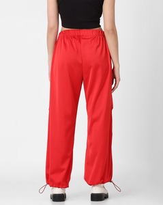 DST Greek <b>Red</b> White New Arrival New Fashion <b>Jeans</b> Straight Baggy Multi-pocket Sweatpants Streetwear <b>Women</b> Cargo Pant - Product Image 3